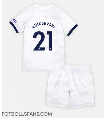 Tottenham Hotspur Dejan Kulusevski #21 Replika Hemmatröja Barn 2023-24 Kortärmad (+ Korta byxor)